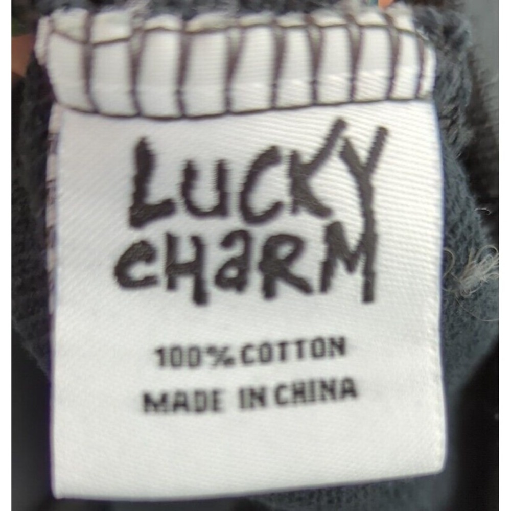 BKYS Lucky Charm Unisex Zip Hoodie  Sweater Size XL‎ Embroidered Bunny Zombunnie - Picture 8 of 8